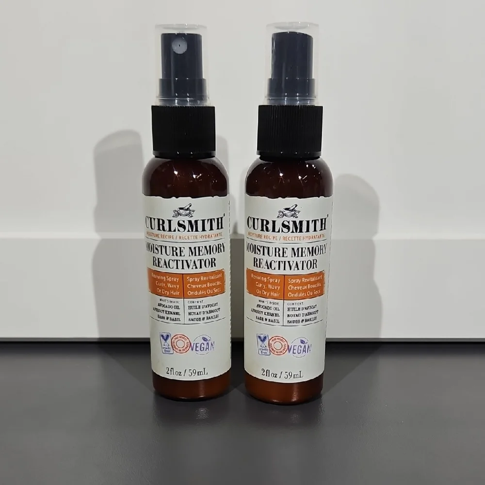 2-Pack Curlsmith Moisture Memory Reactivator 2 oz Each New